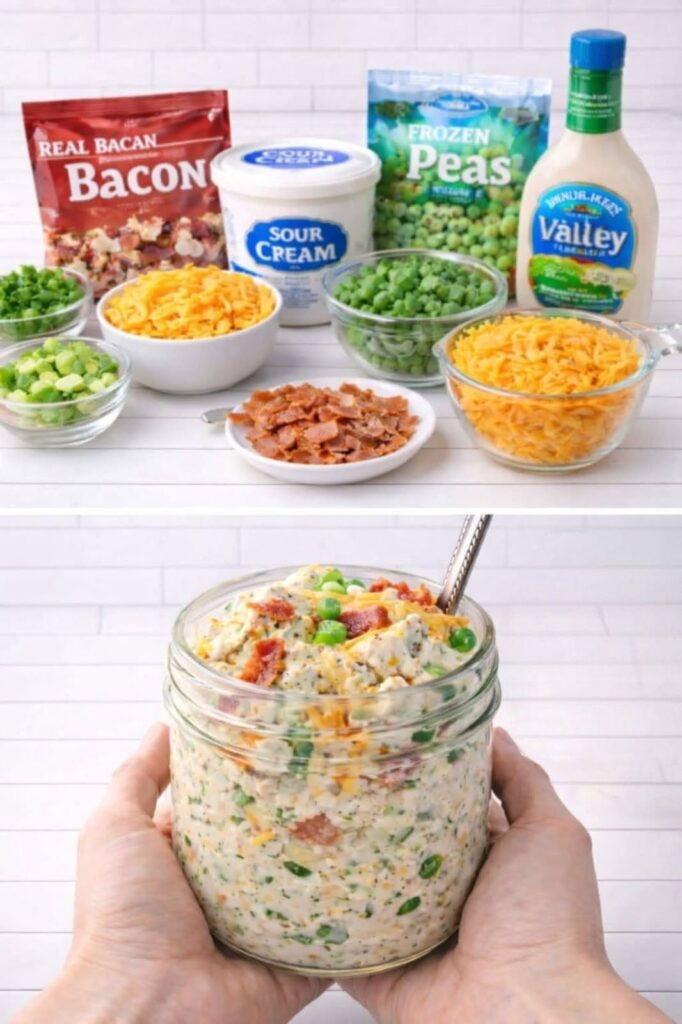 Bacon Ranch Cottage Cheese Salad