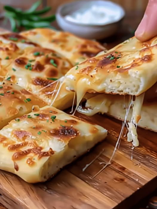 Keto Cheesy Focaccia in a Pan