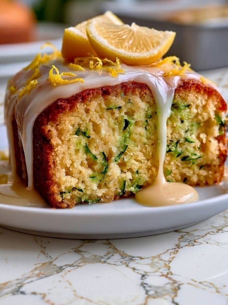 Vegan Flourless Lemon Zucchini Cake