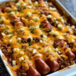 Keto Chili Cheese Dog Bake