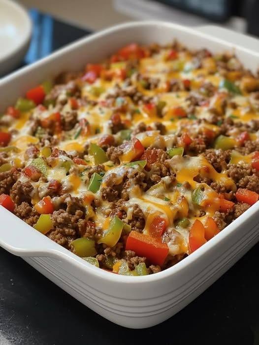 Keto Stuffed Pepper Casserole