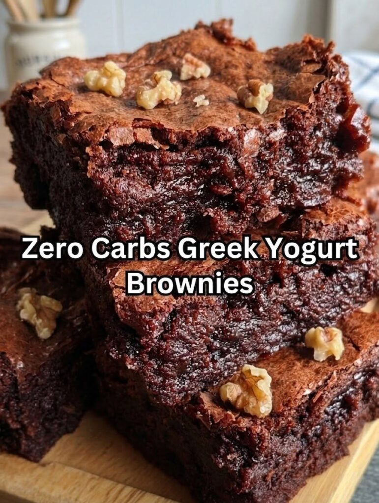 Keto Greek Yogurt Brownies