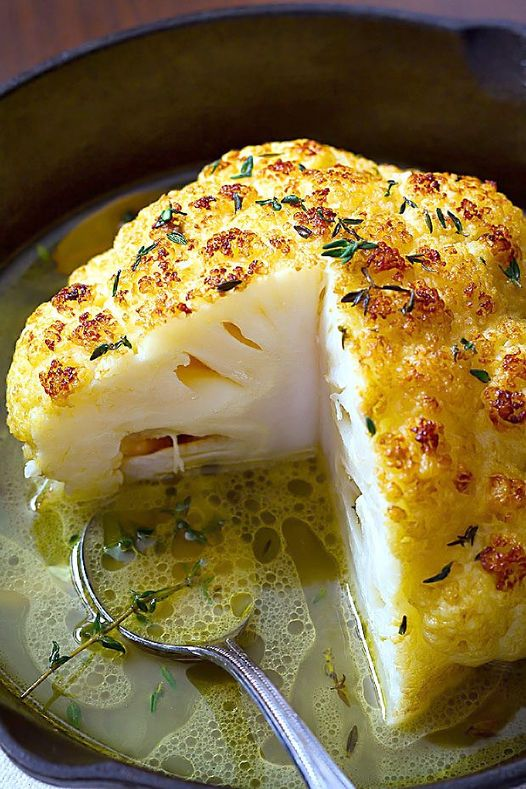 Vegan Whole Roasted Cauliflower 🥦🔥