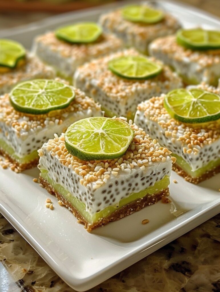 Coconut Chia Pudding Bars