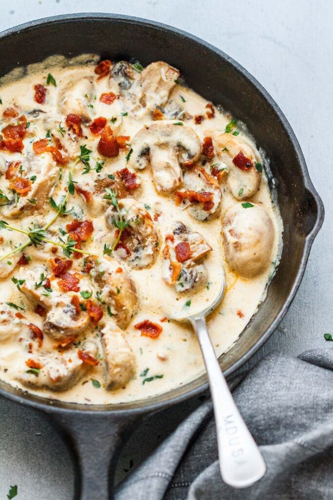 Creamy Garlic Mushroom Skillet