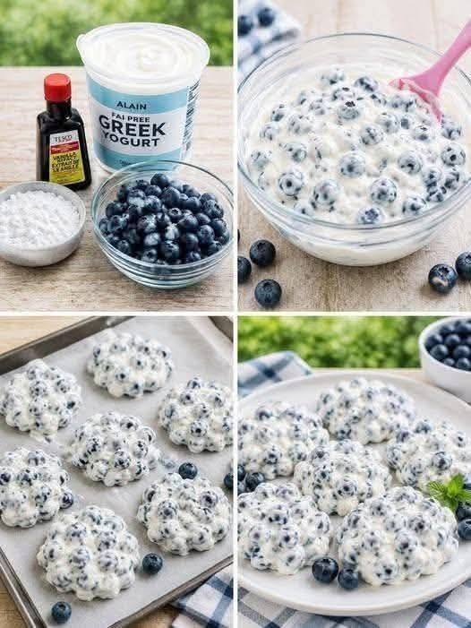 Healthy Blueberry Yogurt Clusters
