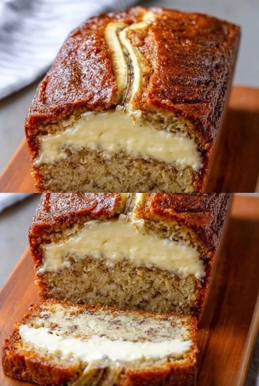 Low Carb Banana Cheesecake Bread With A Cut Twist