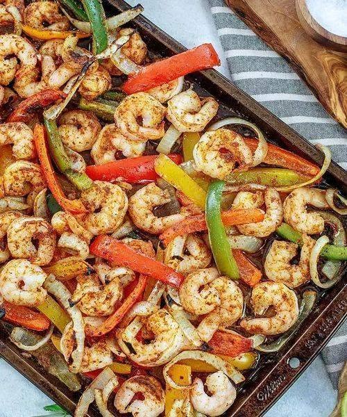 Zero Point Sheet Pan Shrimp Fajitas