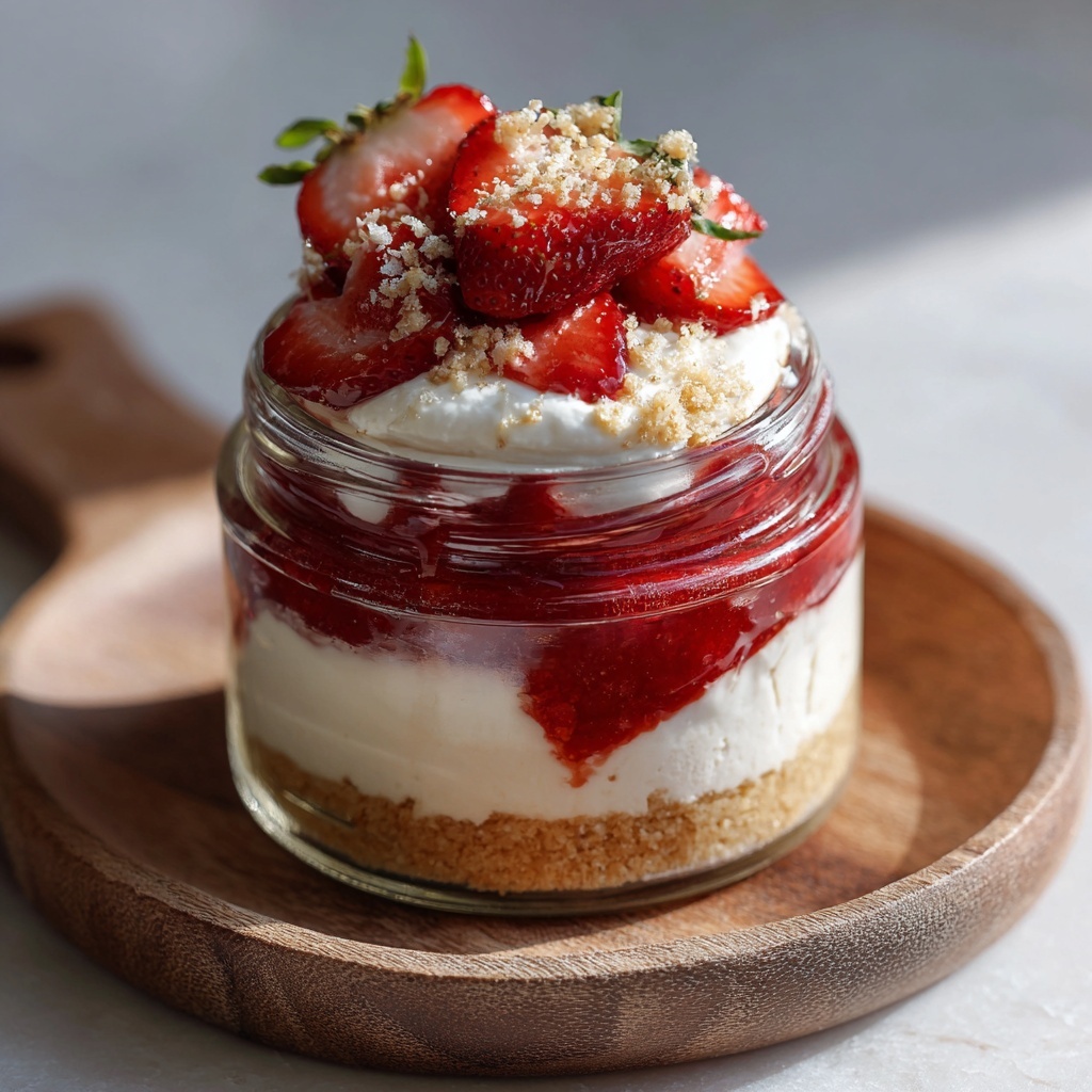 High Protein Strawberry Cheesecake Jar – The Creamy, Guilt-Free