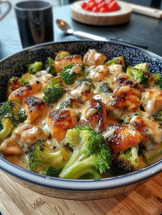 Low Carb Creamy Chicken & Broccoli Bake