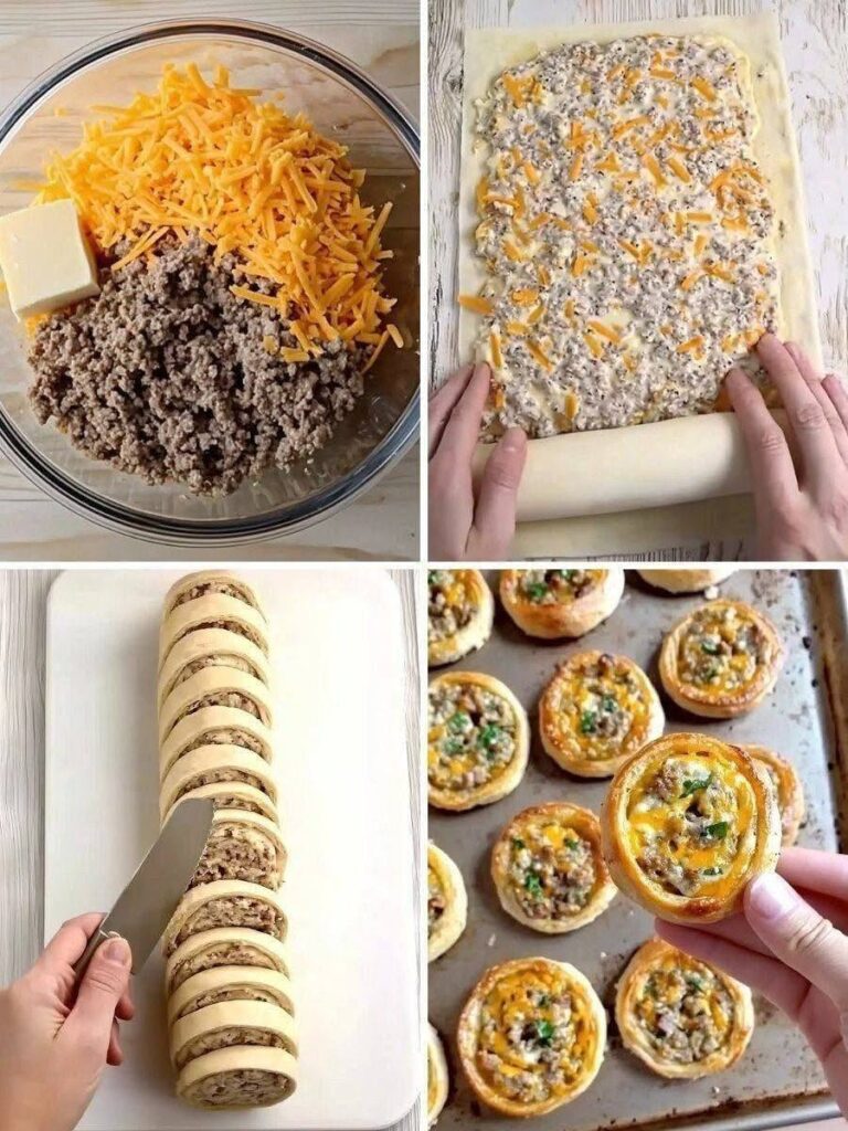 Zero Carb Sausage Cream Cheese Pinwheels