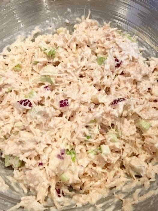 High Protein Chicken Salad On Croissants
