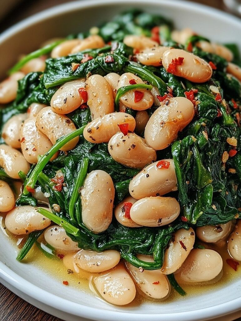 Vegan Spinach and White Beans