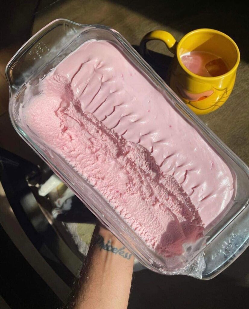 Healthy Strawberry Ice Cream (0 Point, High Protein & Low Carb)