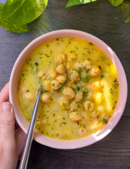 Creamy, Lemony, Chickpea-y Greek Soup