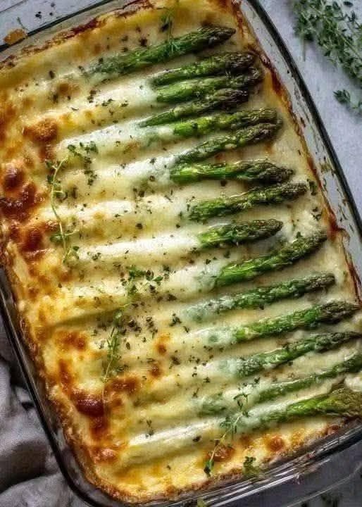 Cheesy Asparagus Recipe