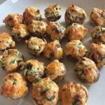 Cheesy Spinach Stuffed Mushrooms (High-Protein Snack / Appetizer)