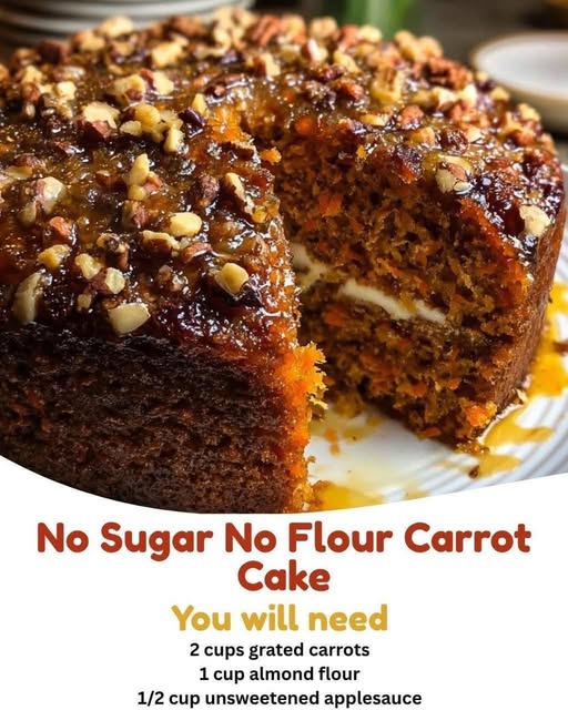 No Sugar No Flour Carrot Cake (Diabetic-Friendly)