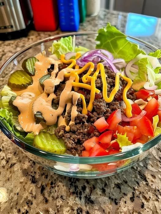 HIGH PROTEIN BIG MAC SALAD
