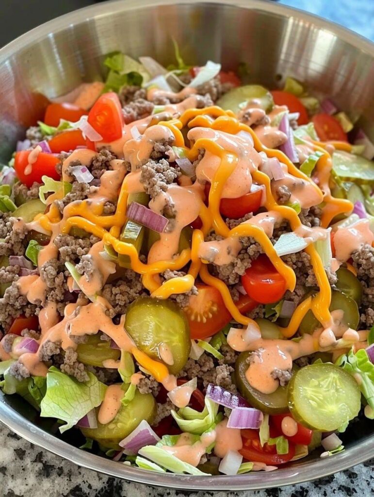 Keto Big Mac Salad Recipe