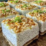 Coconut Lime Chia Pudding Bars (Vegan, No-Bake, Gluten-Free)