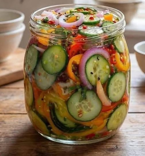 Crisp Pickled Veggie Salad