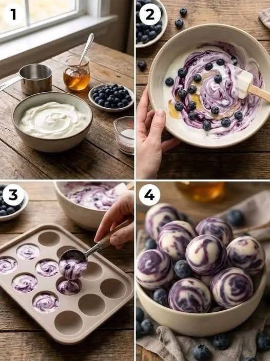 (High-Protein Blueberry Yogurt Bites)
