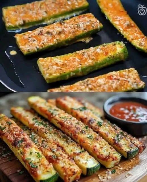 Crispy Baked Parmesan Zucchini Sticks