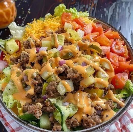Big Mac Cheeseburger Protein Bowl