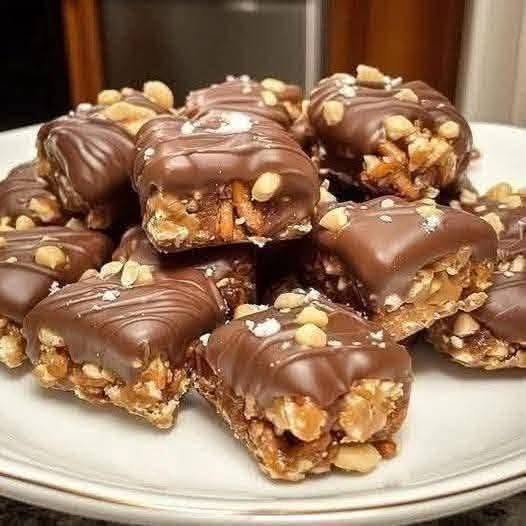 High-Protein Chocolate Peanut Crunch Bars