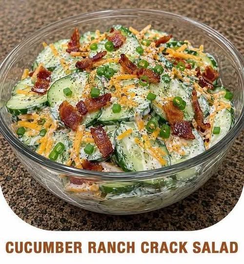 Keto Cucumber Ranch Crack Salad