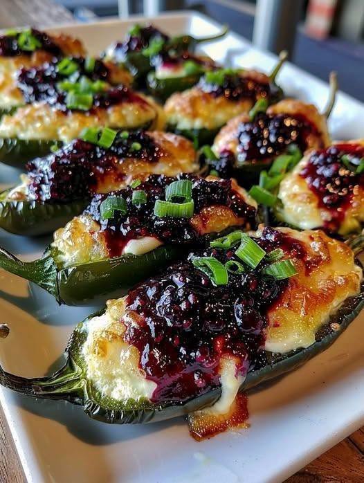 Keto Blueberry Brie with Jalapeño Poppers