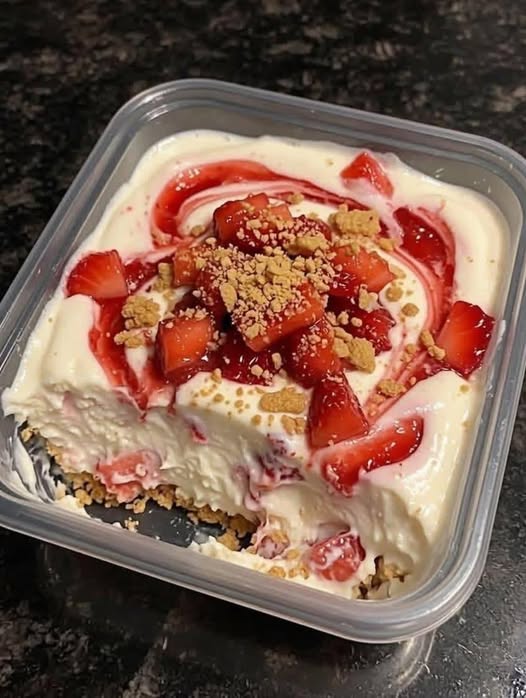 High-Protein Strawberry Cheesecake Bowl