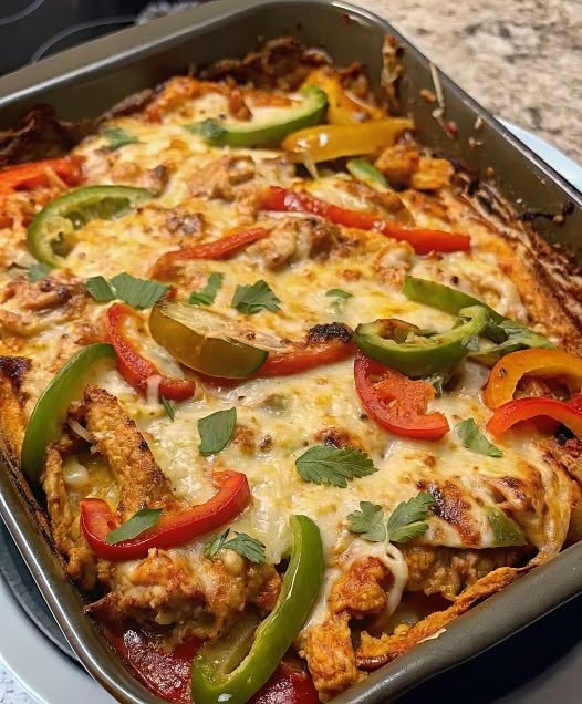 Fajita Chicken Breasts Casserole (Weight Watchers Friendly)