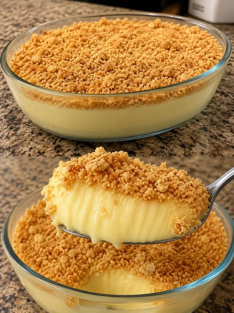 Vegan Vanilla Crumble Pudding