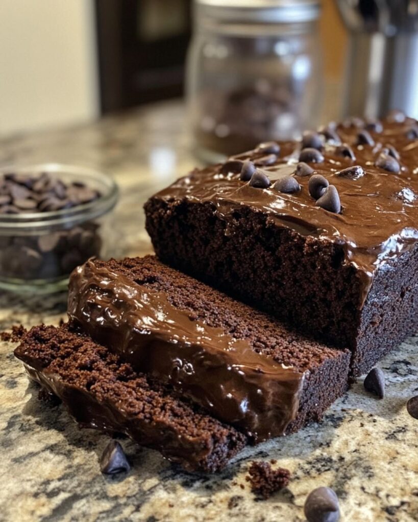 Moist Chocolate Yogurt Cake with Silky Dark Chocolate Ganache