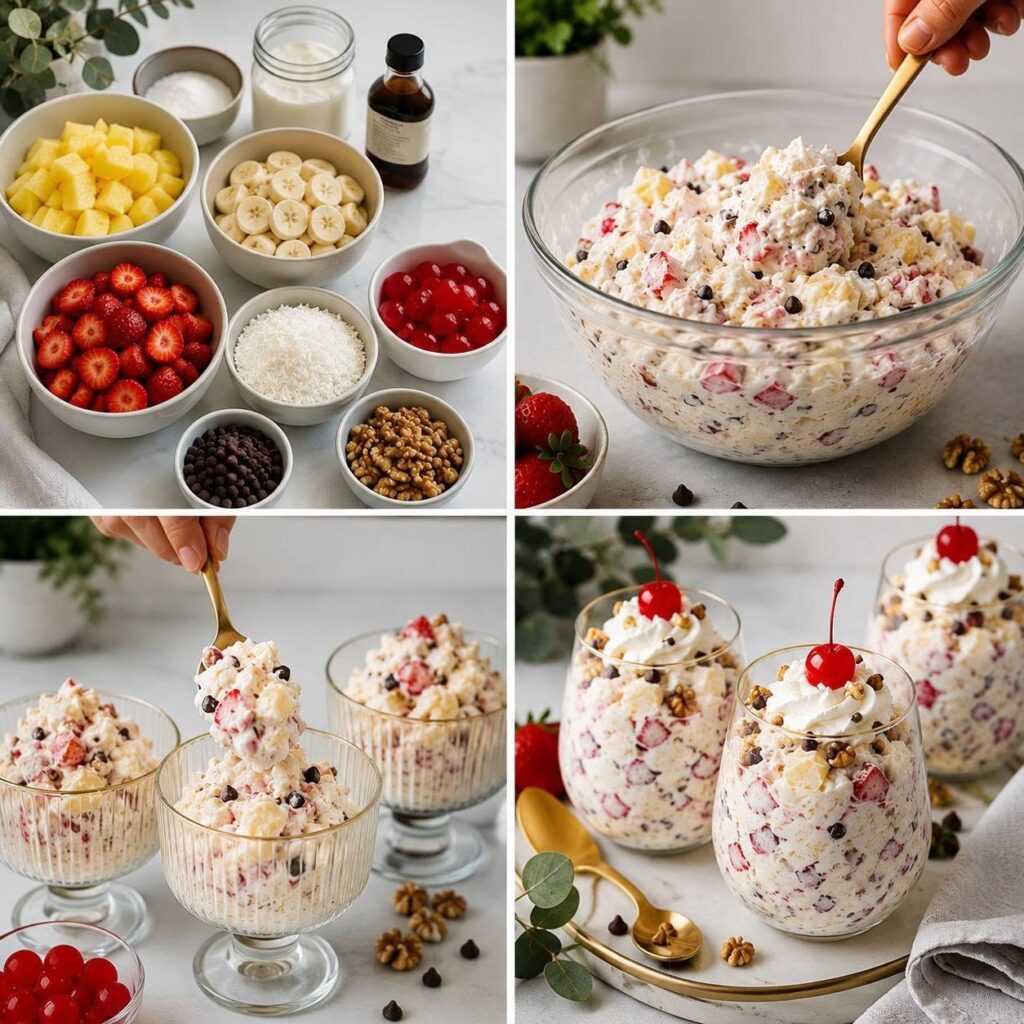 Banana Split Fluff Salad