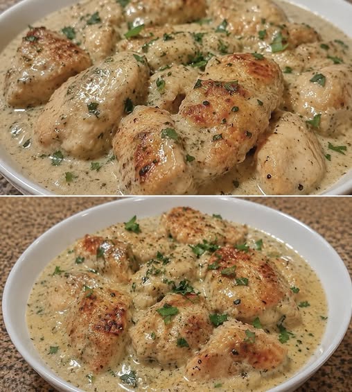 Keto Creamy Garlic Chicken