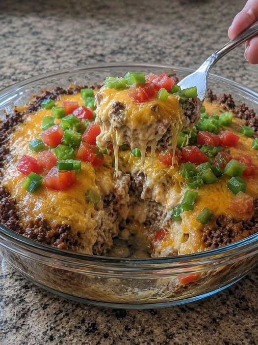 Keto Beef Taco Pie
