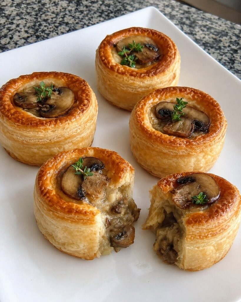 Vegan Mini Mushroom & Gruyère Pot Pies