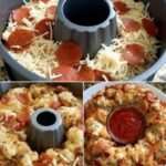 Keto Pepperoni and Mozzarella Pull-Apart Bread