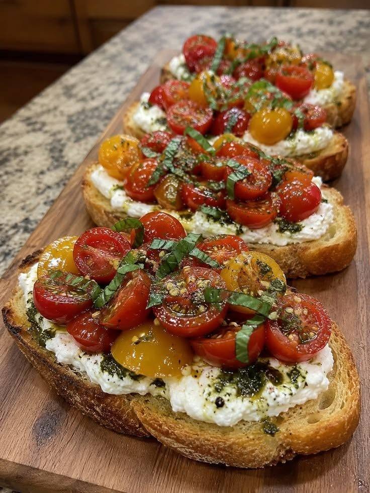 Vegan Burrata Bruschetta