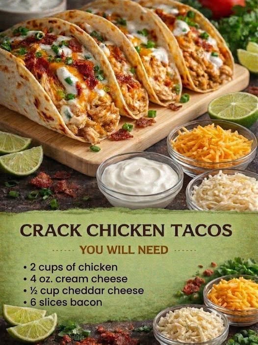 Keto Crack Chicken Tacos