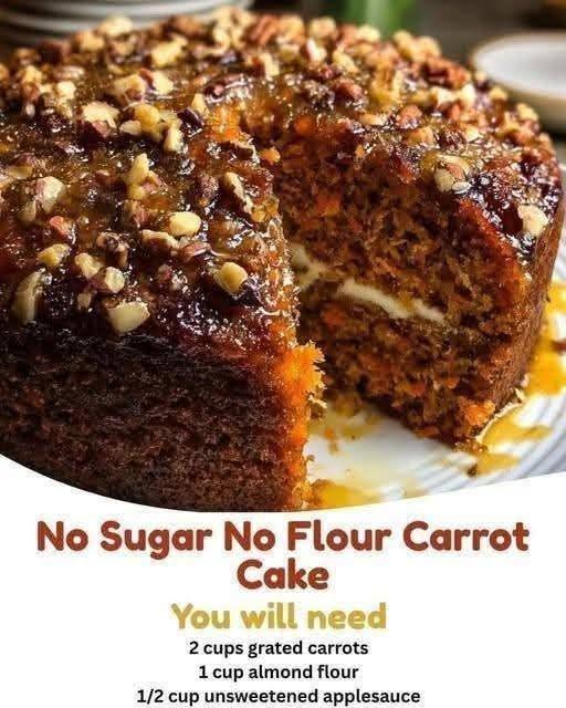 No Sugar No Flour Carrot Cake – A Healthy Delight That’s Moist and Flavorful
