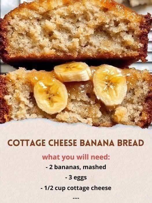 Cottage Cheese Banana Bread
