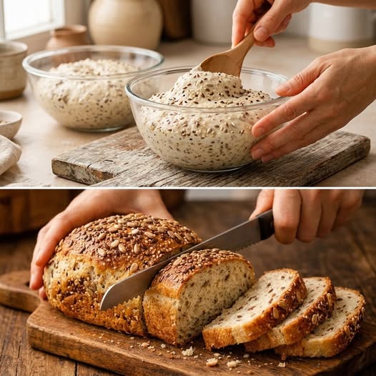 3-Ingredient High-Protein Cottage Cheese Bread