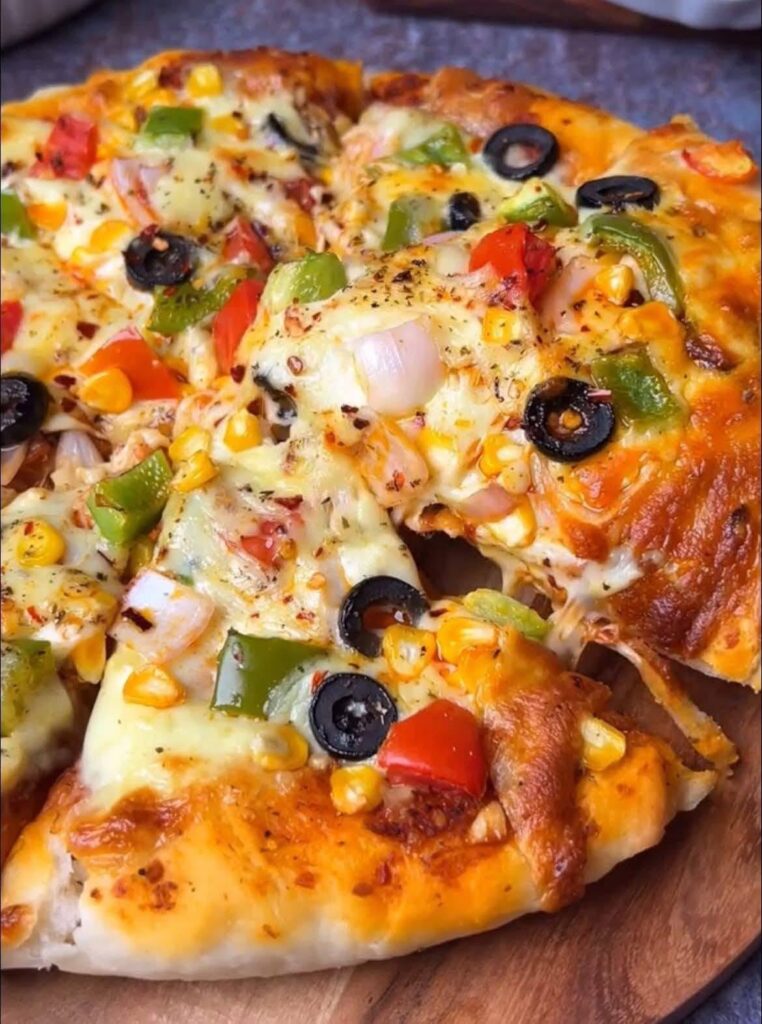 Skillet Pizza Recipe Without Yeast | No-Yeast No-Bake Pizza