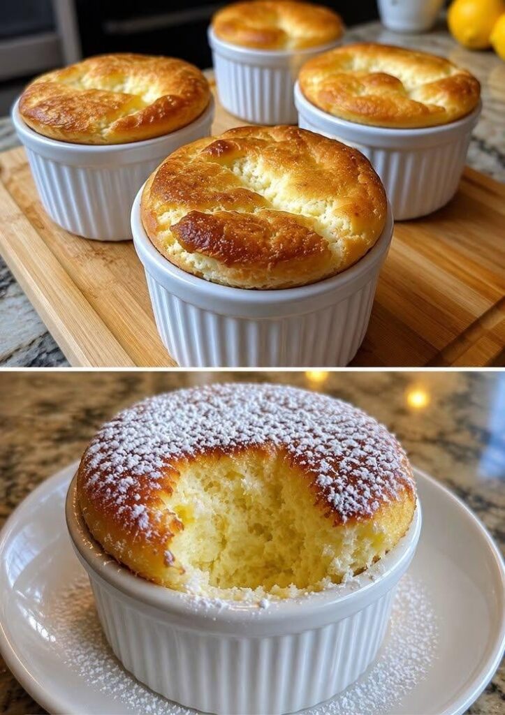 Vegan Lemon Ricotta Soufflés