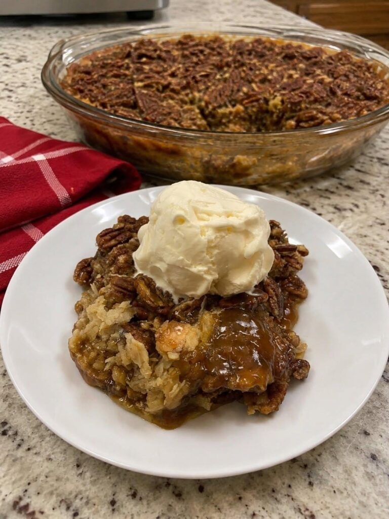 Vegan Pecan Pie Cobbler