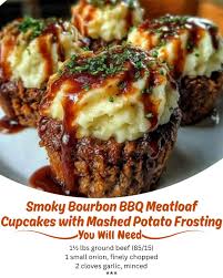 BBQ Bacon-Wrapped Meatloaf Cupcakes